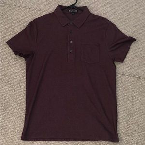 Express Burgundy Polo